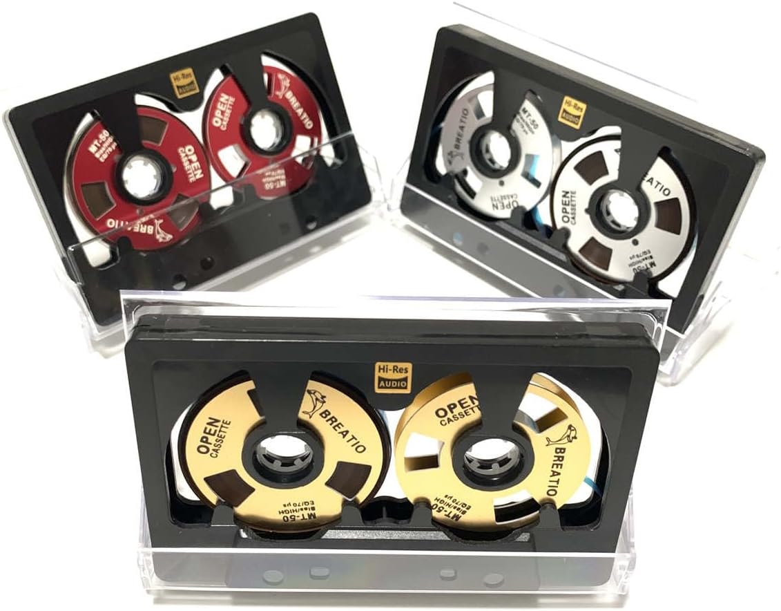 Reel to Reel Blank Audio Cassette Tape for Music Recording - Normal Bias Low Noise - 48 Minutes