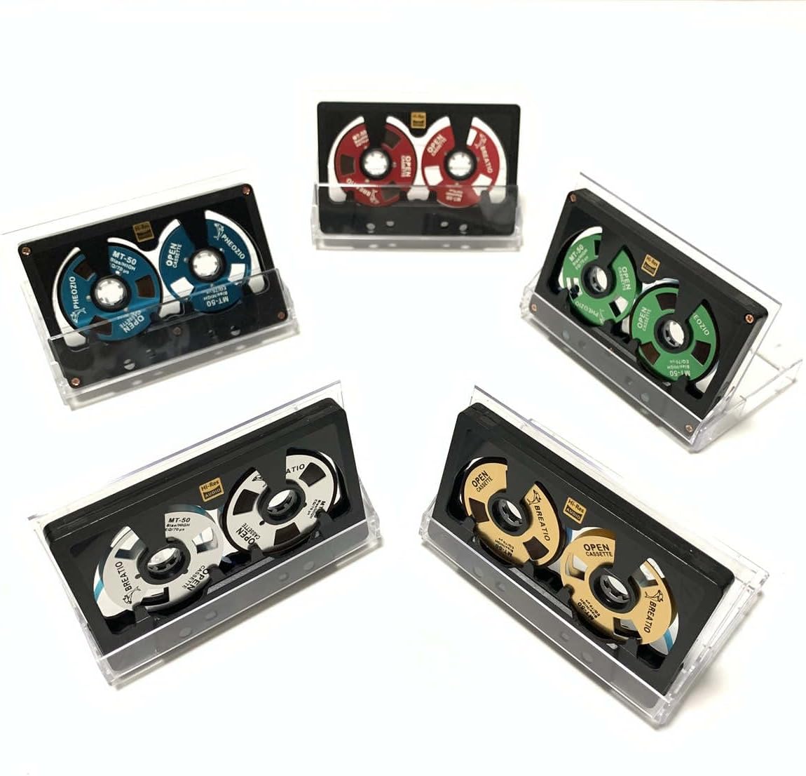 Reel to Reel Blank Audio Cassette Tape for Music Recording - Normal Bias Low Noise - 48 Minutes